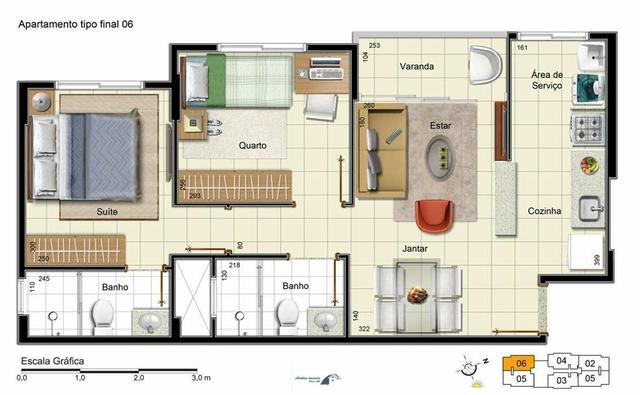 Minha Casa Minha Vida | Apartamentos de 2 Quartos 1 Suíte Varanda | Entrada Facilitada - Foto 13