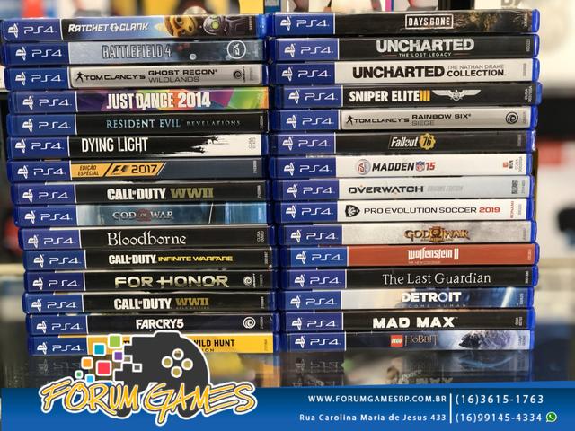 Jogos Exclusivos Semi Novos do PlayStation 4 - Videogames