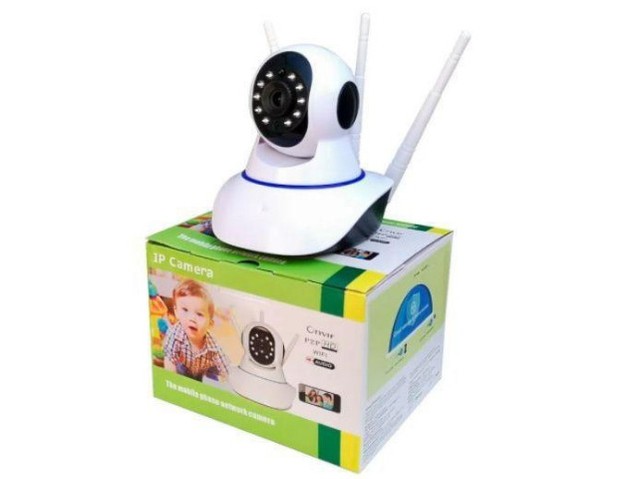 Câmera Robô 3 Antenas Ip Wifi 360º 720p Sistema Yoosee/yyp2p