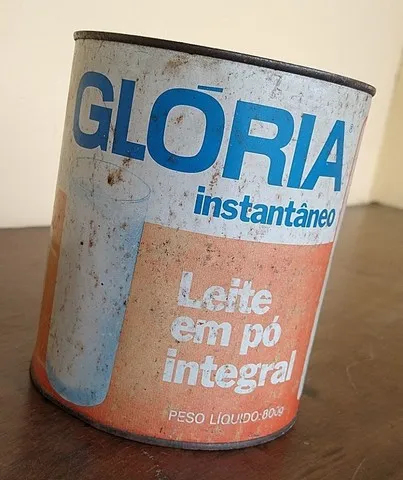 ANTIGA LATA DE LEITE EM PÓ GLÓRIA 800G.