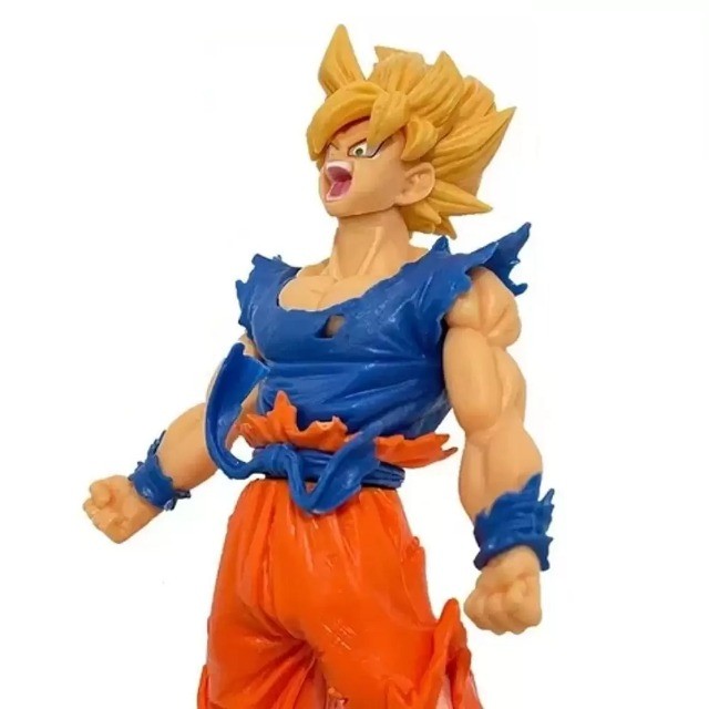 Boneco Dragon Ball Goku Ssj Blue Azul Z Super Dragonball Figura Miniatura  18cm - WIN Colecionáveis