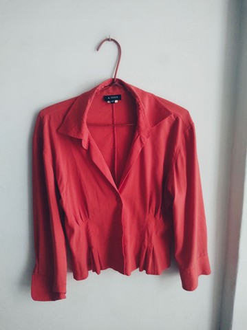 Camisa elastano Ateen feminina Tam médio estica 