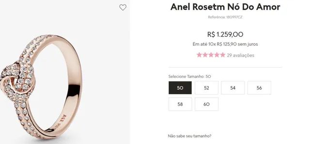Anel pandora nó cor rose - Foto 3