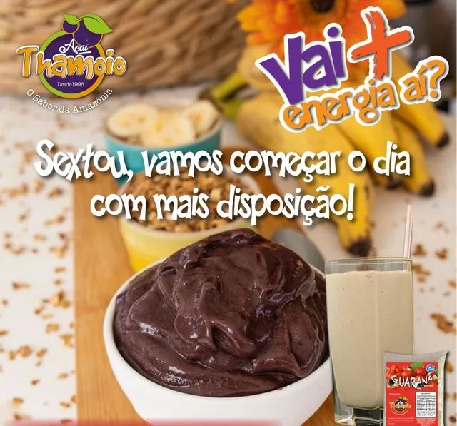 Acai e cremes Thamoio!!! Temos barra de Acai!!!