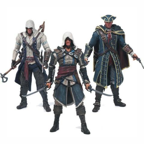 Boneco Assassins Creed 4 Bandeira Negra 14cm (diversos modelos)