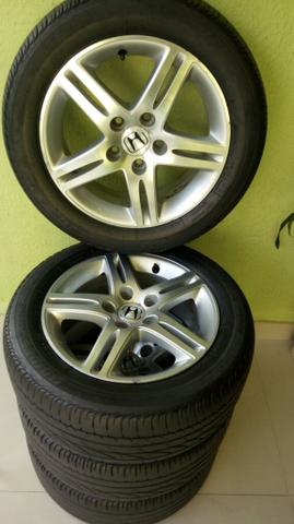 Jogo de rodas 5 furos original Honda civic Exs aro 16