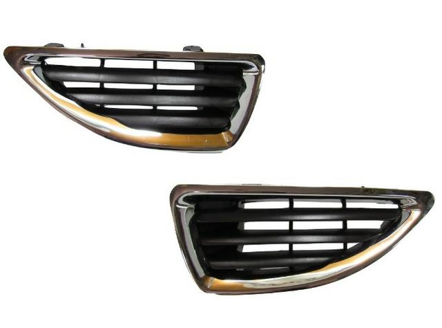 Par Grade Radiador Megane Cromada 2000 2001 2003 2004 2005 - Foto 2