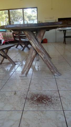 Mesa rústica ou de madeira nobre. - Foto 4