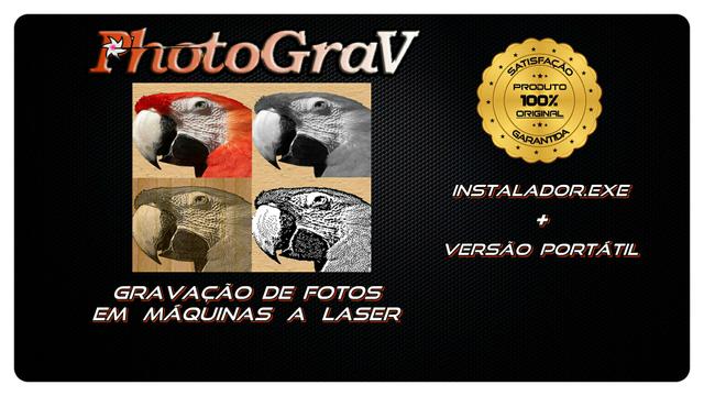 Programa PHOTOGRAV ORIGINAL PARA GRAVAÇÃO DE FOTOS EM MÁQUINA LASER
