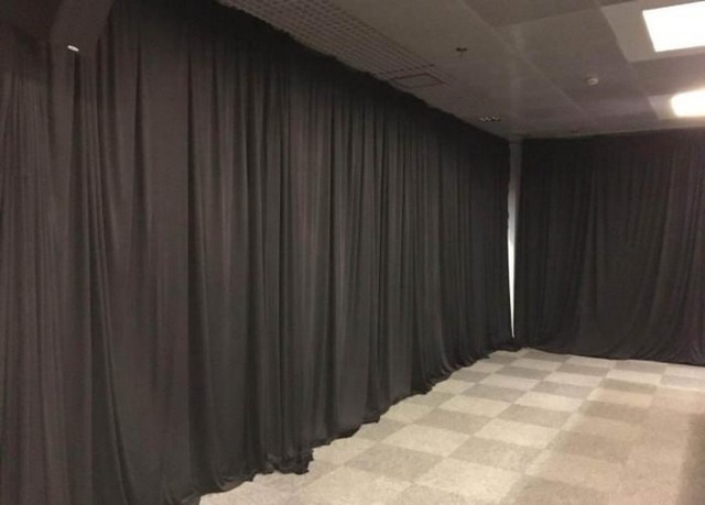 Forração em tecido de eventos