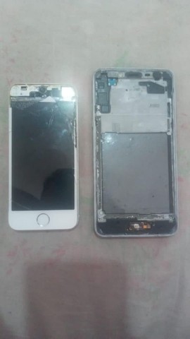 J2 e iPhone 5s retira peças