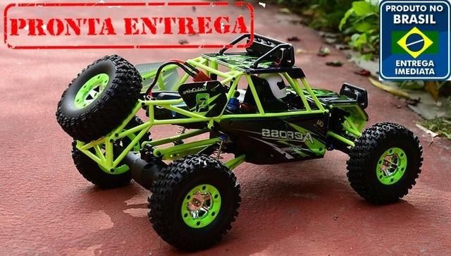 Automodelo wltoys across 12428 2.4g 1:12 4x4 rtr verde/preto - Foto 4