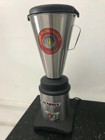 Liquidificador Skymsen inox, alta rotação, 4 litros, copo monobloco inox - Foto 4