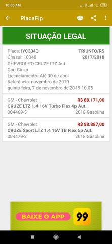Cruze LTZ 2 1.4 Turbo Flex completo. Imperdível !!!!! Financia 100%!!! - Foto 15