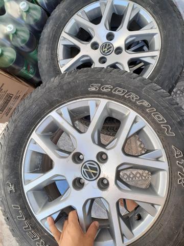 Rodas aro 15 originais da saveiro croos - Foto 4