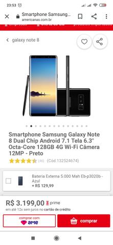 Samsung note 8. Pego outro mais volta. Aceito cartão com juros da máquina. - Foto 4