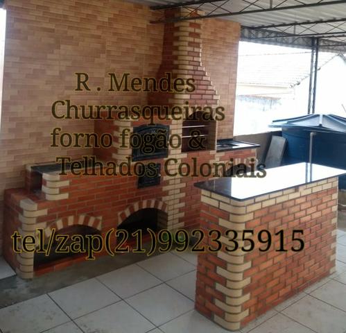 Churrasqueiras forno fogão & Telhados Coloniais - Foto 2