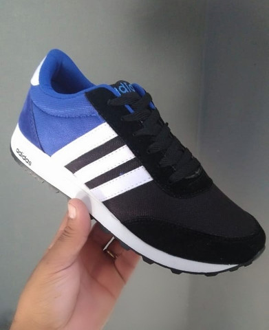 adidas azul e preto