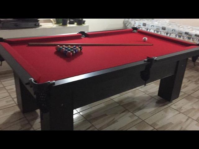Mesa de Bilhar Cor Tabaco Tecido Bordo Redinhas Modelo CTH4787 - Foto 3