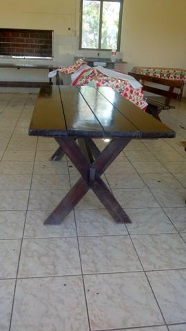 Mesa rústica ou de madeira nobre. - Foto 3