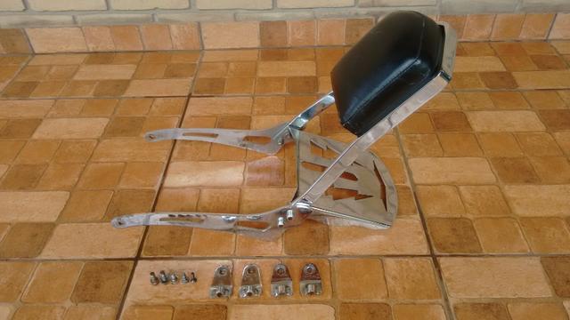 Sissy bar + Suporte de Alforge + Alforge Traseiro + Alforge Frontal - Shadow 600 - Foto 2