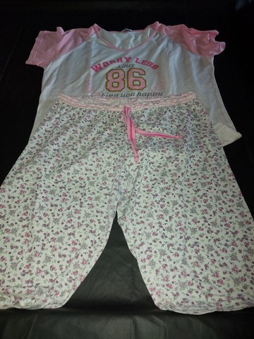 Pijama calça pescador G - Foto 4