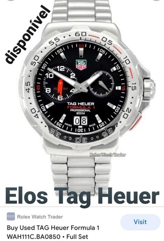 Elos Tag Heuer Formula 1 Acess rios Cer mica S o Caetano do