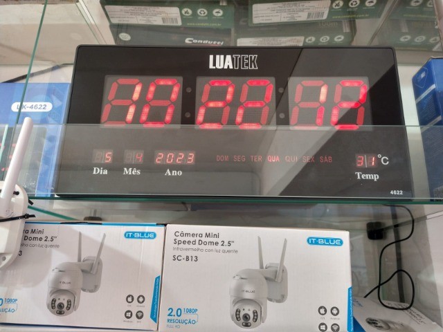 Relógio parede grande 46X27 (Distribuidora Jk Eletrônicos Honestidade e Qualidade) - Foto 3