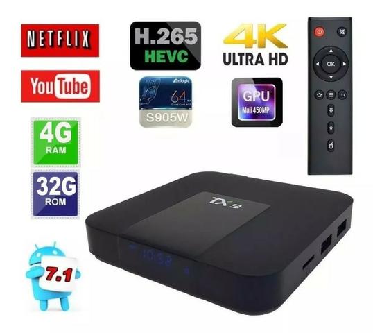 Conversor Smart Tv Tx9 4gb Ram Ddr3- 32gb Rom - Foto 2