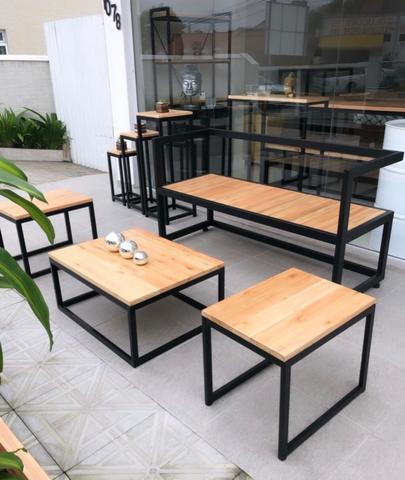 Mesa de centro Alice Estilo Industrial -Trabalhamos com móveis sob medida - Foto 2