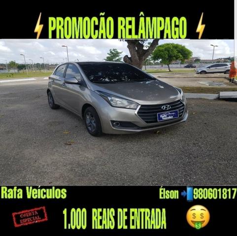 Promoção relâmpago hb20 1.0 ano 2017 com r$ 1.000 mil de entrada