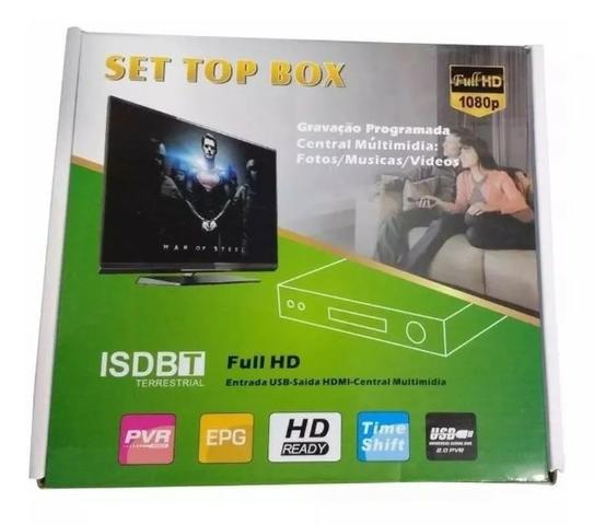 Conversor Box Receptor Tv Digital Multimídia Com Gravador