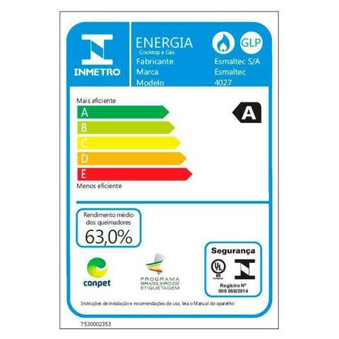 Siper Saldão * Fogão De Mesa 4 Bocas Laguna Branco Esmaltec - Pronta Entrega - Foto 4