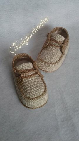 Sapatos de crochê