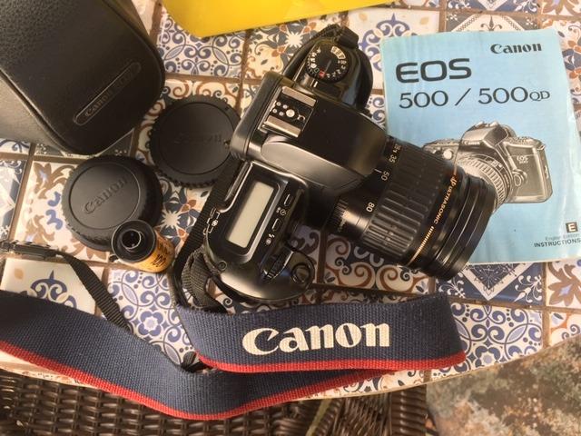 Camera Canon Eos500 Com Lente 28-80 Mm Analogica - Foto 5