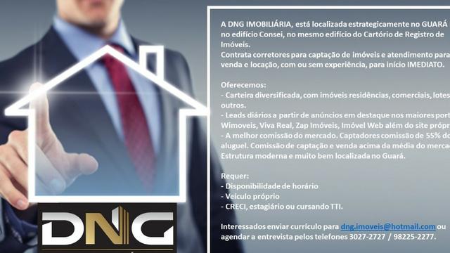 VAGA corretor(a) de imóveis Brasilia,