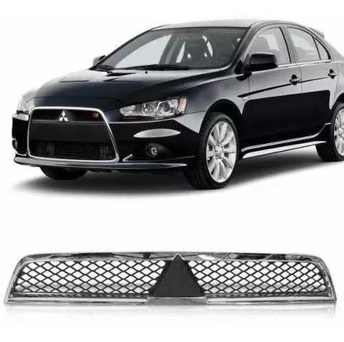 Grade Radiador Com Friso Cromado Lancer 2011 2012 a 2017