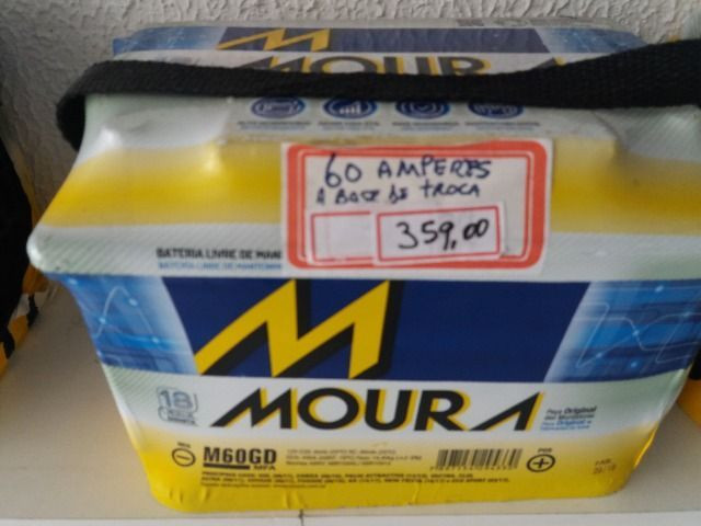 Bateria Moura 60 amperes base de troca Entrega grátis