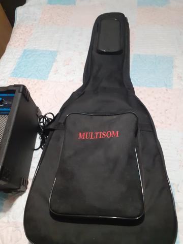 Violão folk elétrico com afinador - Foto 5