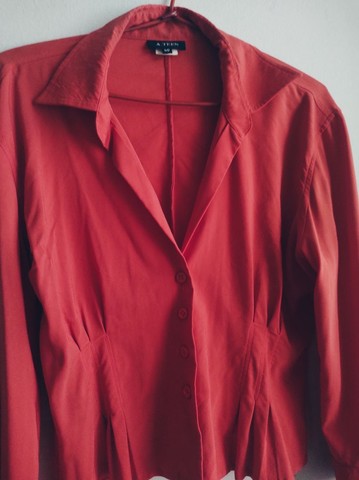 Camisa elastano Ateen feminina Tam médio estica  - Foto 2