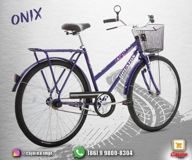 Bicicleta Aro 26 Onix VB Feminina, Violeta -Houston M03d08sd22