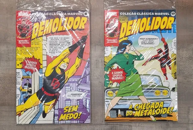 Hqs Coleção Clássica Marvel Demolidor vol 1 e 2 panini perfeitos