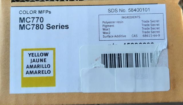 Toner compativel c710 / c711 yellow original 100% novo - Foto 2