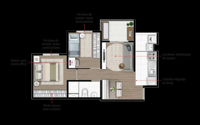 2 dorms a partir de 242 040,00 ao lado da Av Atlântica no Bairro Valparaíso Santo André