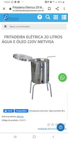 Fritadeira água e óleo