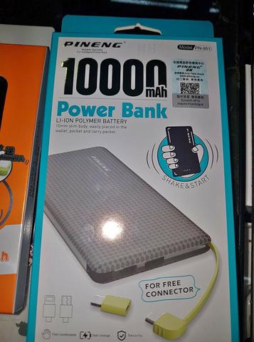 Bateria Extra Power Bank Pineng Original Slim 10000mah Usb - Foto 2