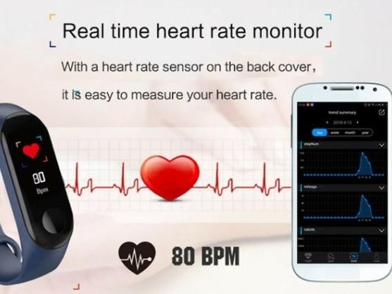 Smart Band - Pulseira Inteligente/Relógio Fitness Rastreador De Pressão Arterial - Foto 2