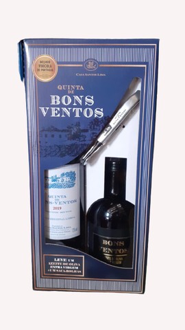 Kit Quinta De Bons-ventos Vinho + Azeite + Saca-rolhas