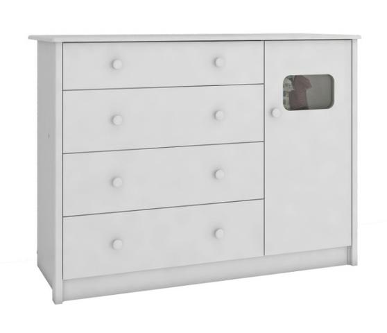 Frete Grátis* Quarto de bebê roupeiro, cômoda - Manu e Bibox - Lipe *NOVO - Foto 4