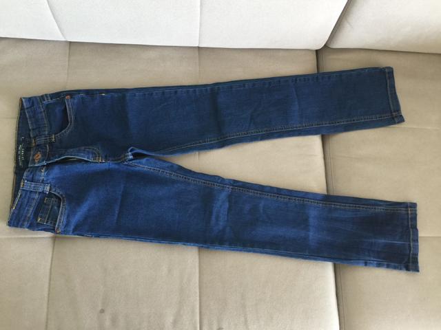 Cal?a jeans - Marca VR - Seminova - Tamanho 8 - infantil - Foto 2